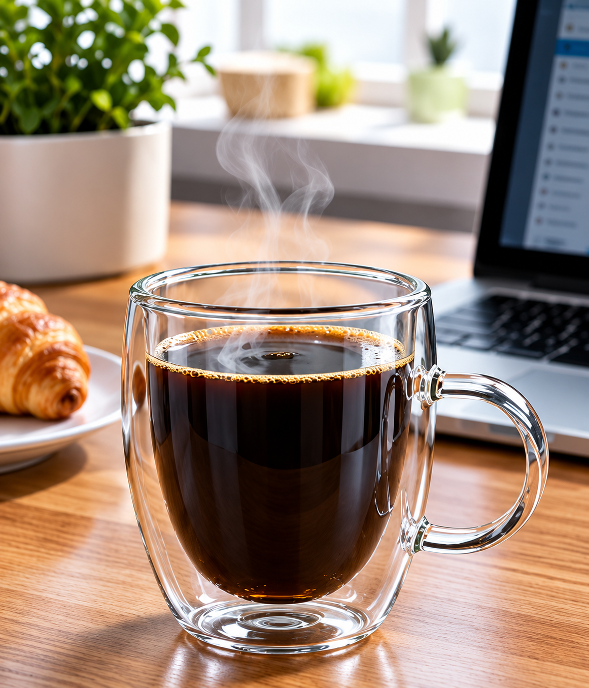 Taza espresso de vidrio de doble pared 100 ml