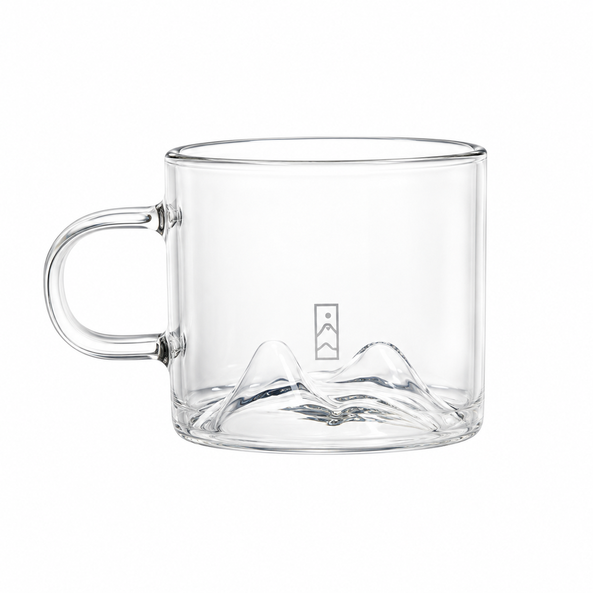 Set de 6 tacitas de vidrio con relieve 100 ml