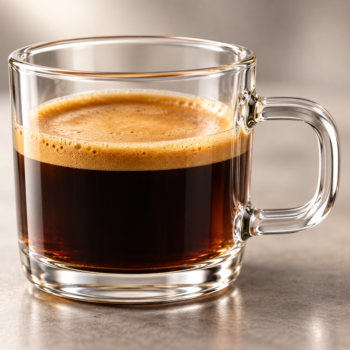 Set de 6 tazas de vidrio para espresso 90 ml