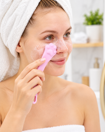 Cepillo exfoliante facial manual