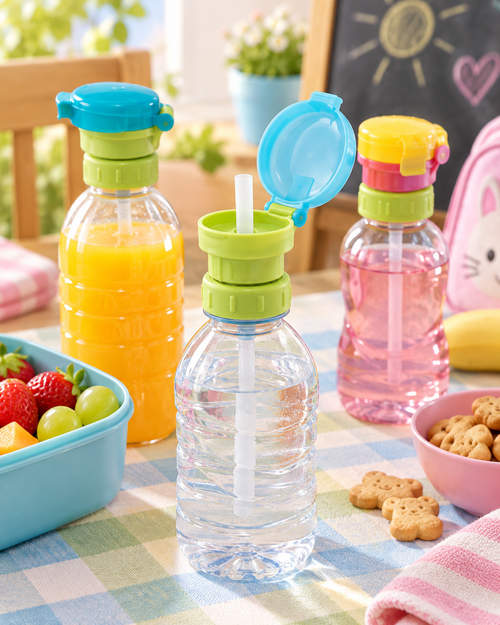 Adaptador con sorbete para botella